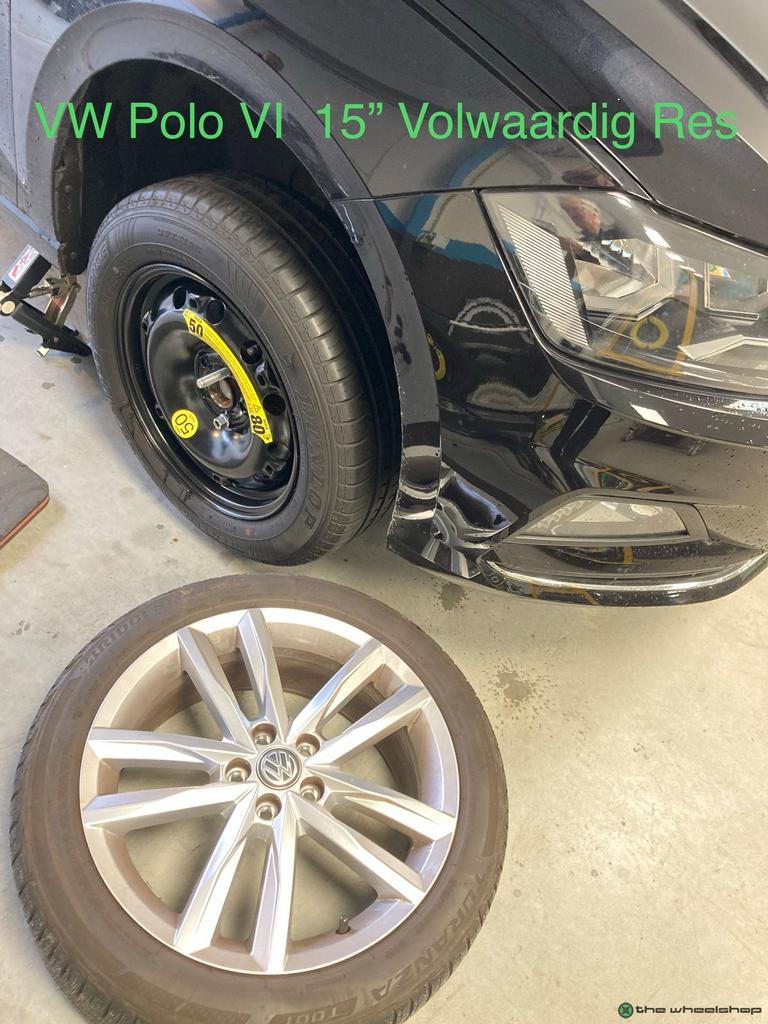 Reservewiel Thuiskomer VW Polo , Seat Ibiza , Skoda Fabia  1, Gebruikt, -, -, Banden en Velgen