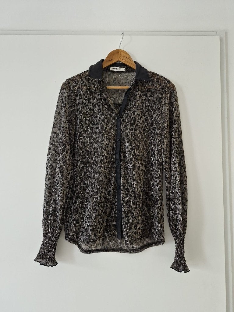 Blouse / Overhemd dames - Drole de Copine maat M, Maat 38/40 (M), Ophalen of Verzenden, Zo goed als nieuw, Goud