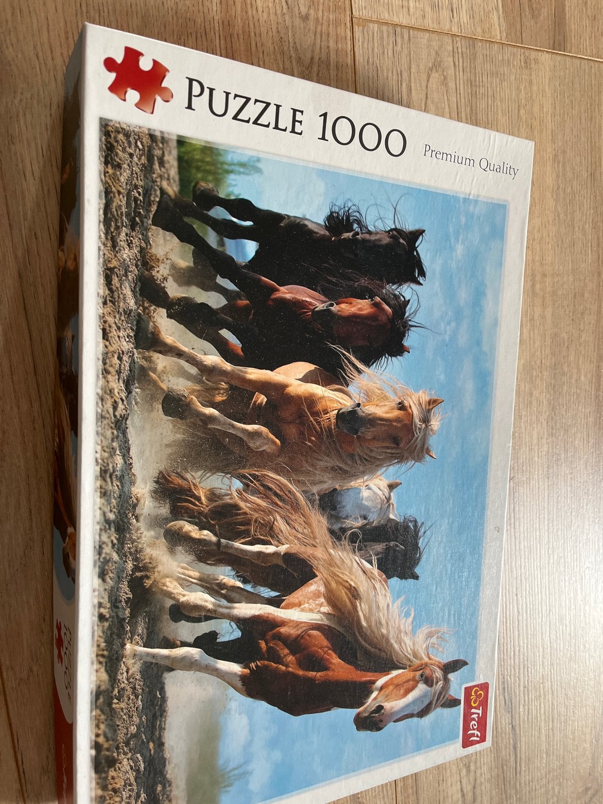 Trefl Legpuzzel 1000 stukjes - Wilde paarden, Ophalen, 500 t/m 1500 stukjes, Gebruikt, Legpuzzel