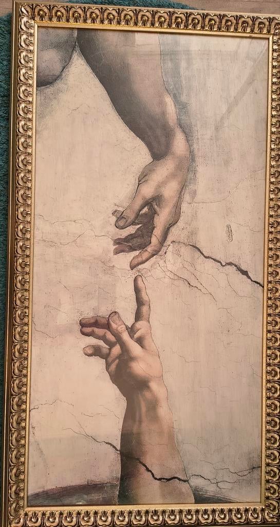 De Schepping van Adam ingelijst, Ophalen