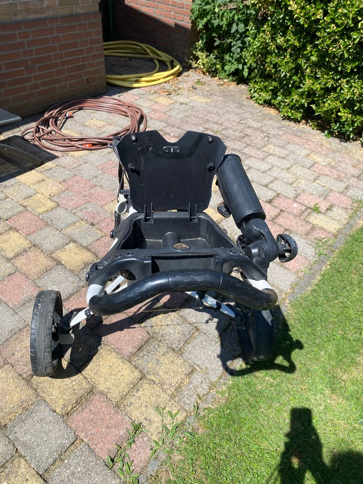 Gebruikte Fastfold golftrolley, wit, Sport en Fitness, Golf, Ophalen, Gebruikt, Golfkar, Overige merken