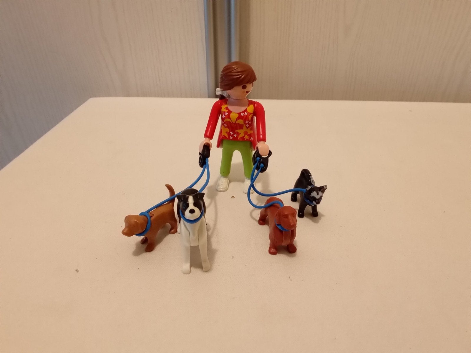 Playmobil Vrouw met honden aan de lijn, Kinderen en Baby's, Speelgoed | Playmobil, Gebruikt, Complete set, Ophalen of Verzenden