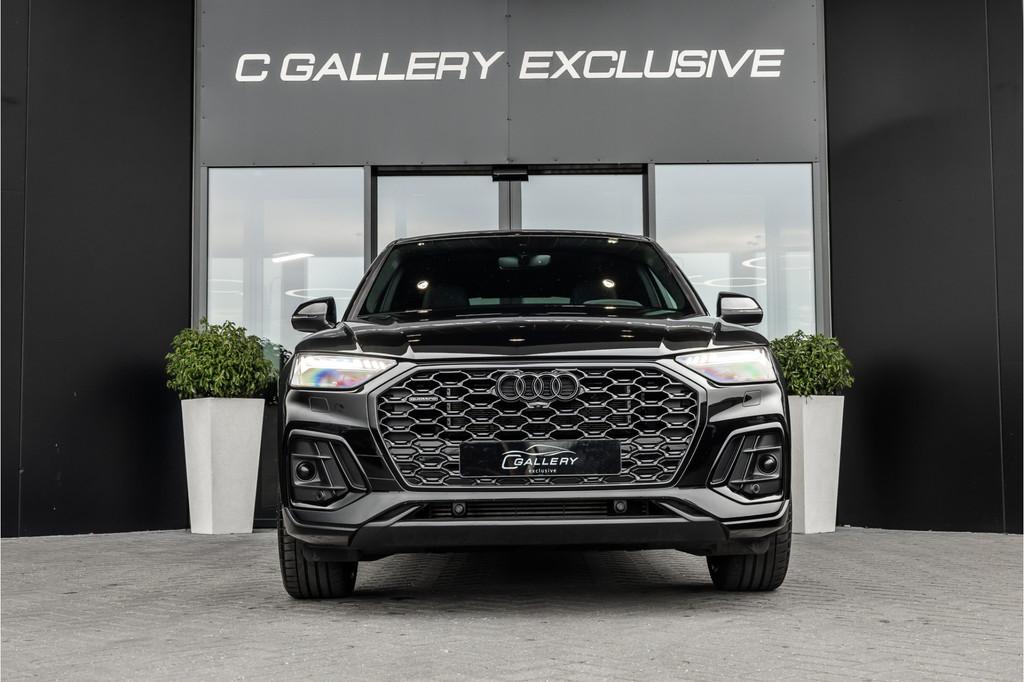Audi Q5 Sportback 55 TFSI e S edition - S Line | Panorama |, Automaat, Gebruikt, 4 cilinders, Zwart