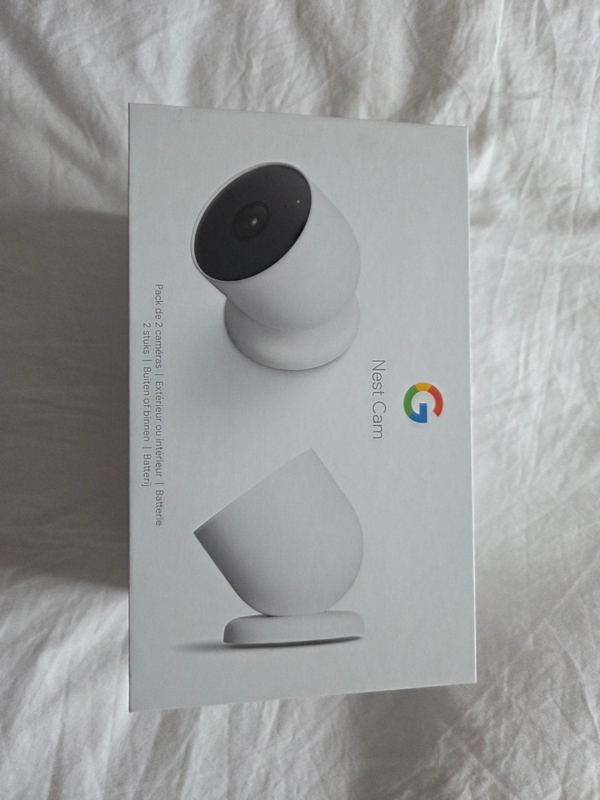 Nieuwe Google Nest Cam (batterij) - 2 stuks, Ophalen of Verzenden, Nieuw, Buitencamera