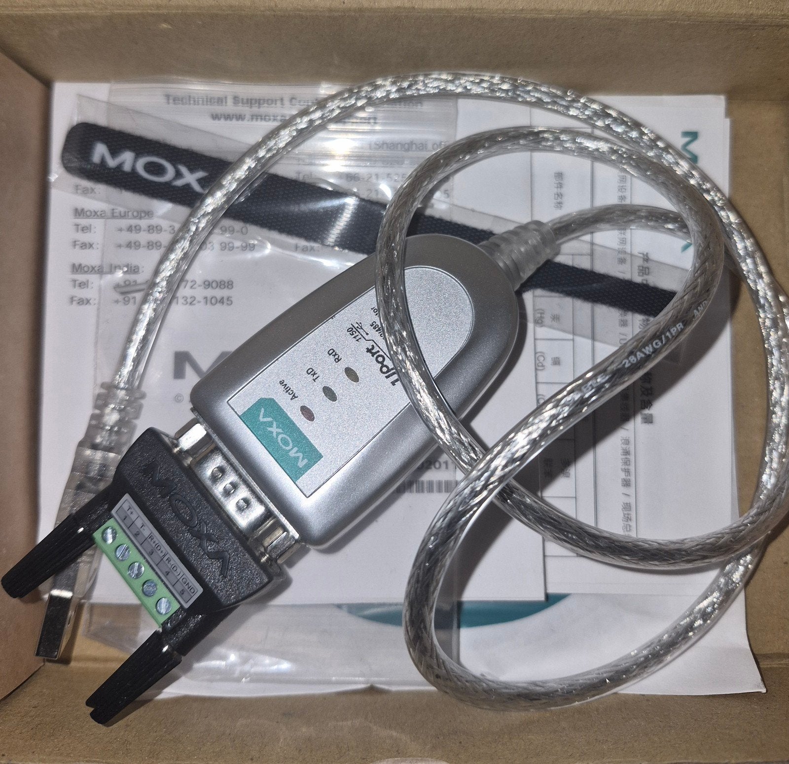 1-poorts RS-232/422/485 USB-naar-serieel-converter, Ophalen, Nieuw