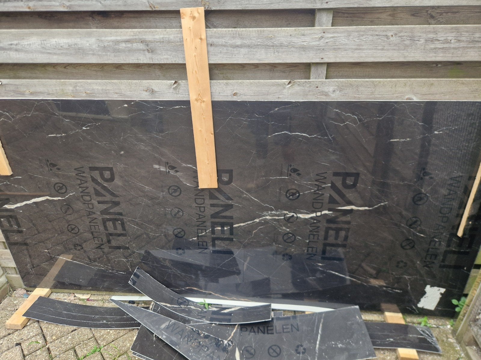 Marmeren look Pvc plaat, Ophalen