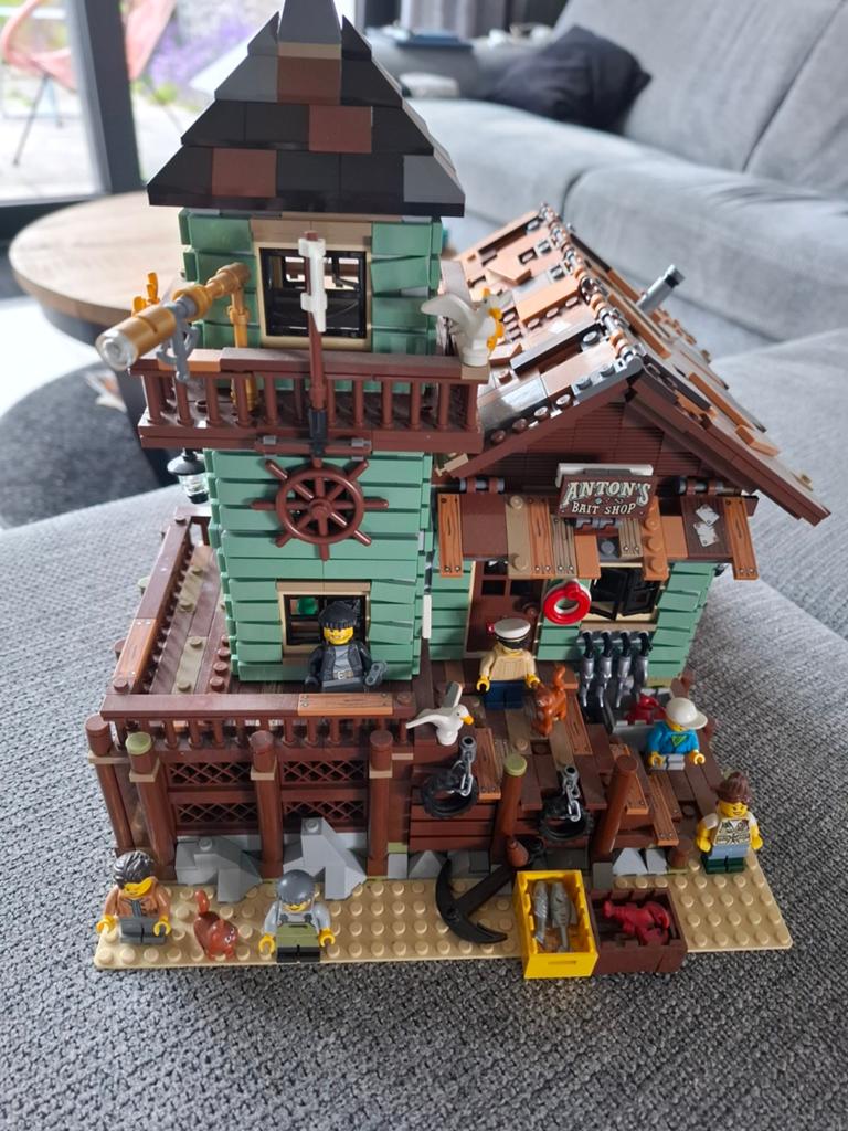 LEGO Ideas 21310 Oude Viswinkel met originele verlichting, Ophalen of Verzenden
