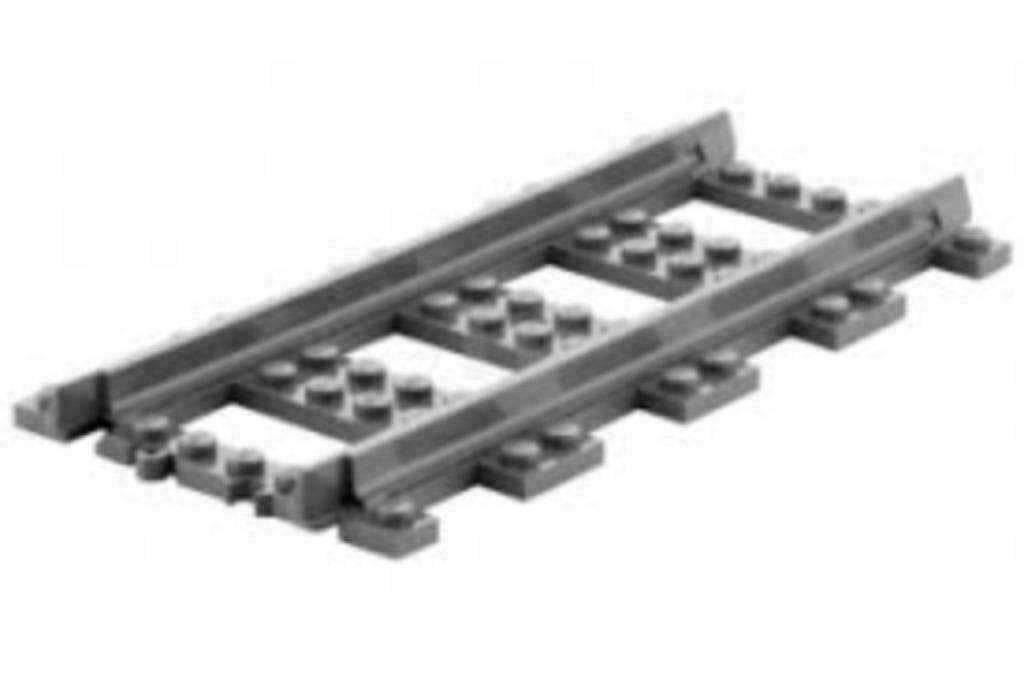 Partij 100x Lego trein rails Recht RC, Lego, Lego, Gebruikt, Lego