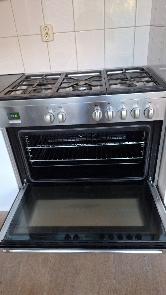 gasfornuis met electrische oven Fratelli Onofri 90 cm, Witgoed en Apparatuur, Ophalen, Gebruikt, Hete lucht, 60 cm of meer