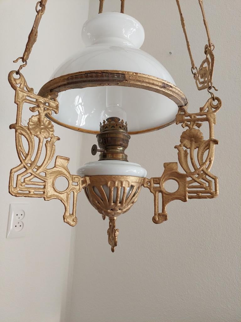 Antieke petroleumlamp - ca. 60 jaar oud, Ophalen
