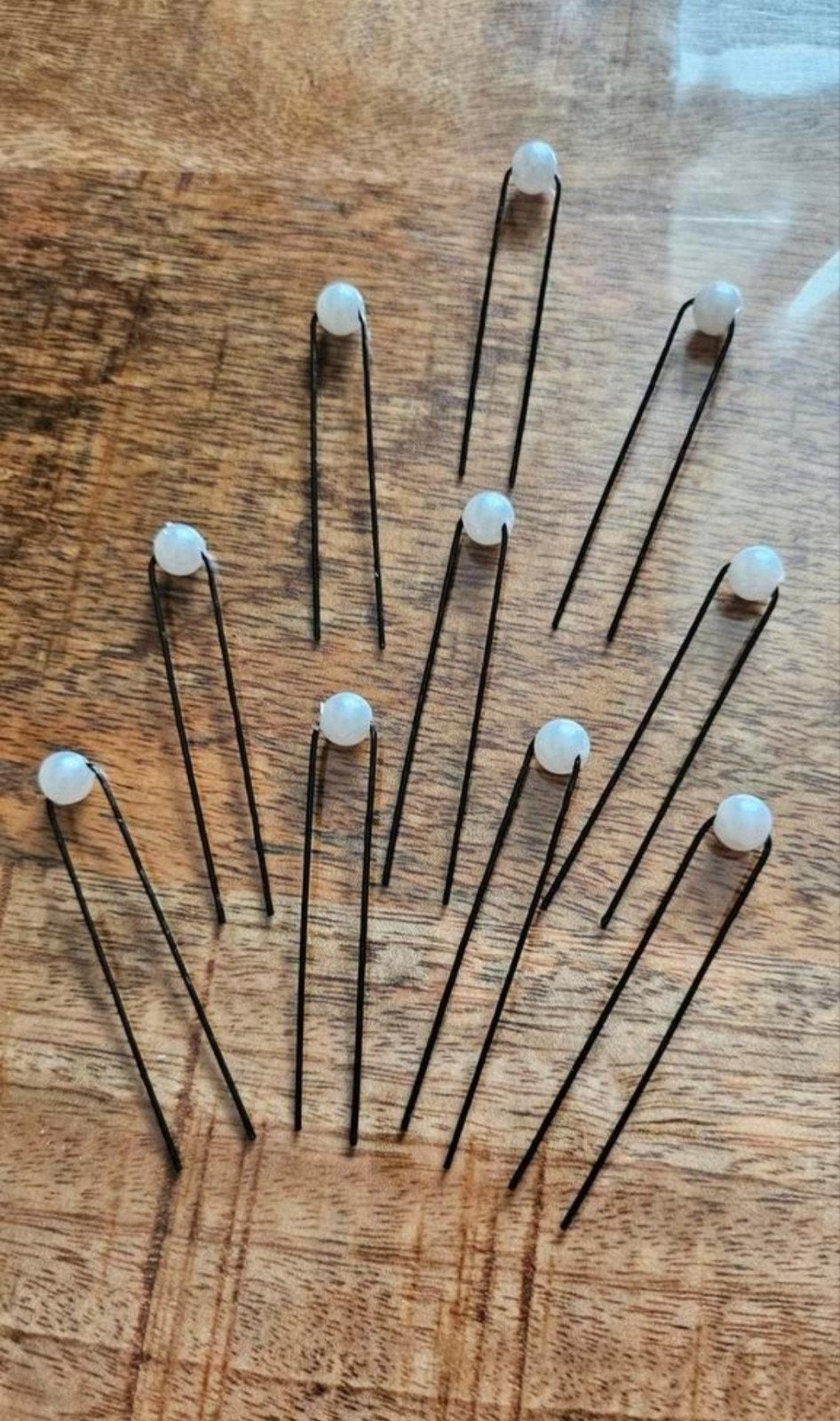 Haarpin met parel 10st. voor 4,50 euro, Ophalen of Verzenden, Nieuw, Wit, Accessoires