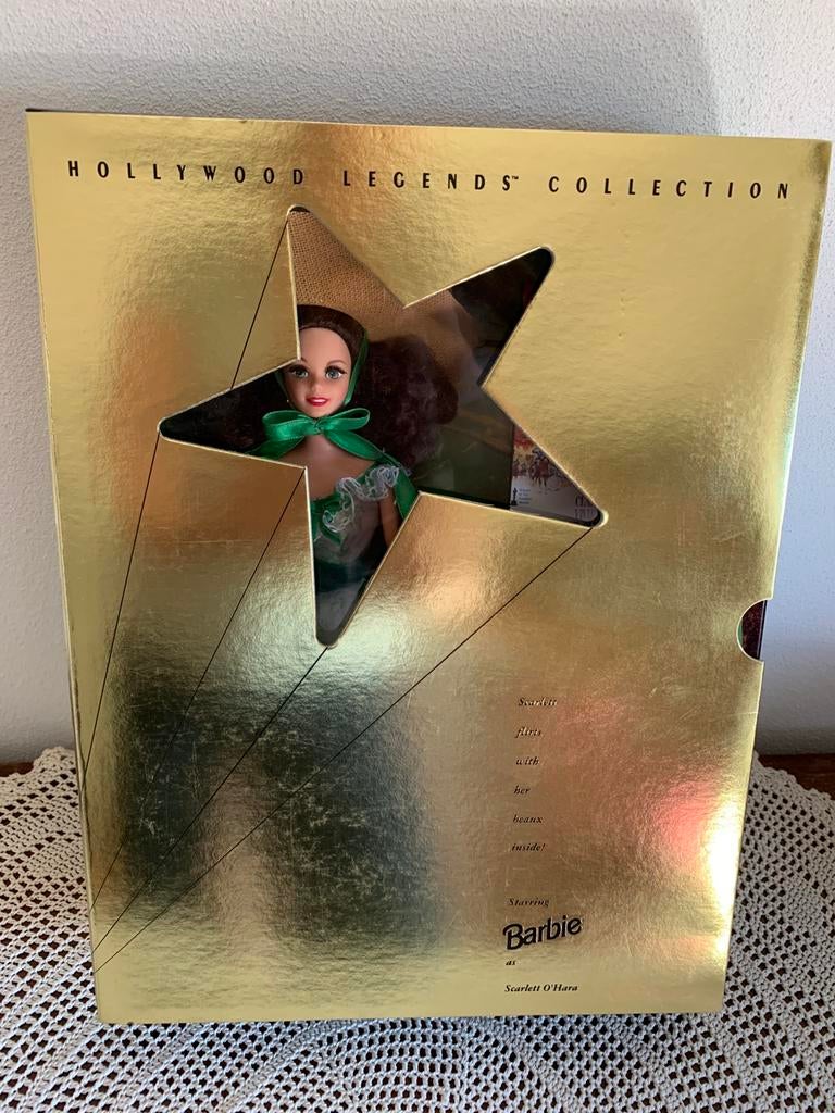 Barbie pop as Scarlett O’Hara Hollywood Legends Collection, Verzamelen, Poppen, Ophalen of Verzenden, Zo goed als nieuw, Pop