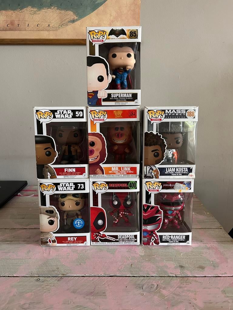 Set met verschillende funko pops, Ophalen of Verzenden, Zo goed als nieuw