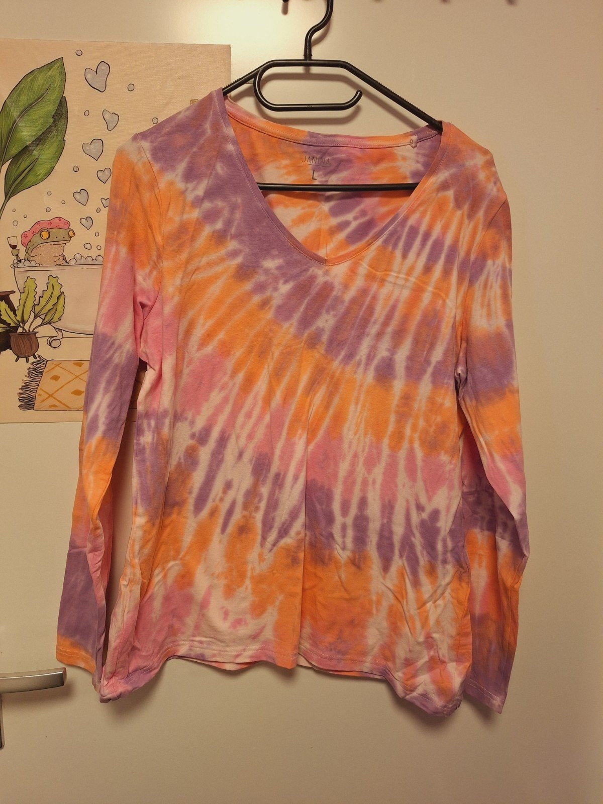 indeknoop - janina longsleeve maat L, Kleding | Dames, Tops, Verzenden, Gedragen, Rood, Korte mouw