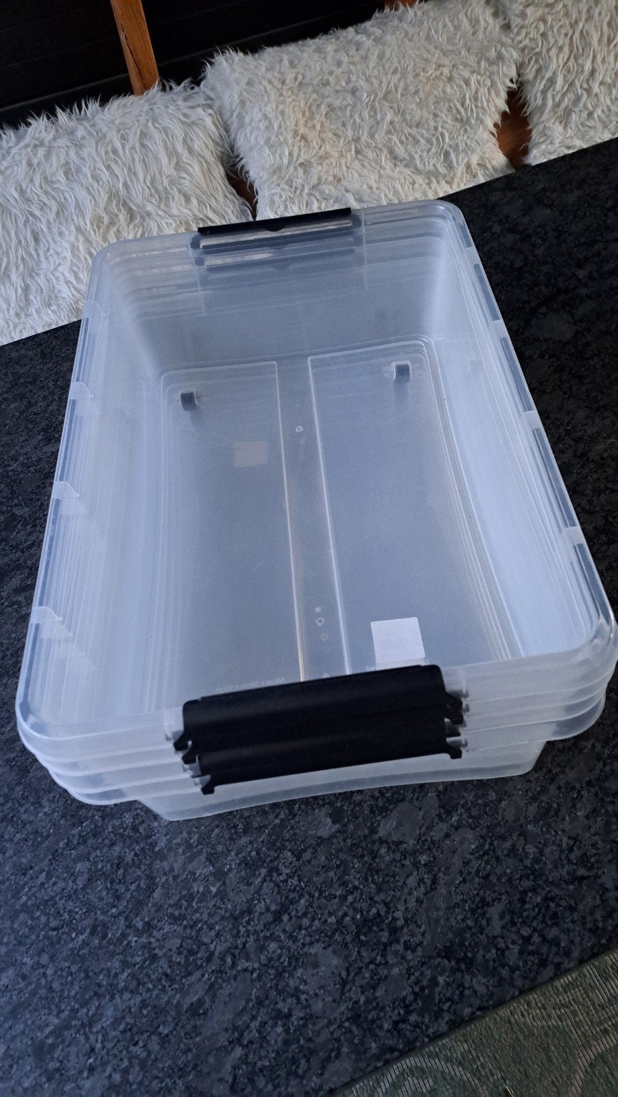 2x Verrijdbare Kunststof Bakken (onder bed) + 2 gratis, Ophalen