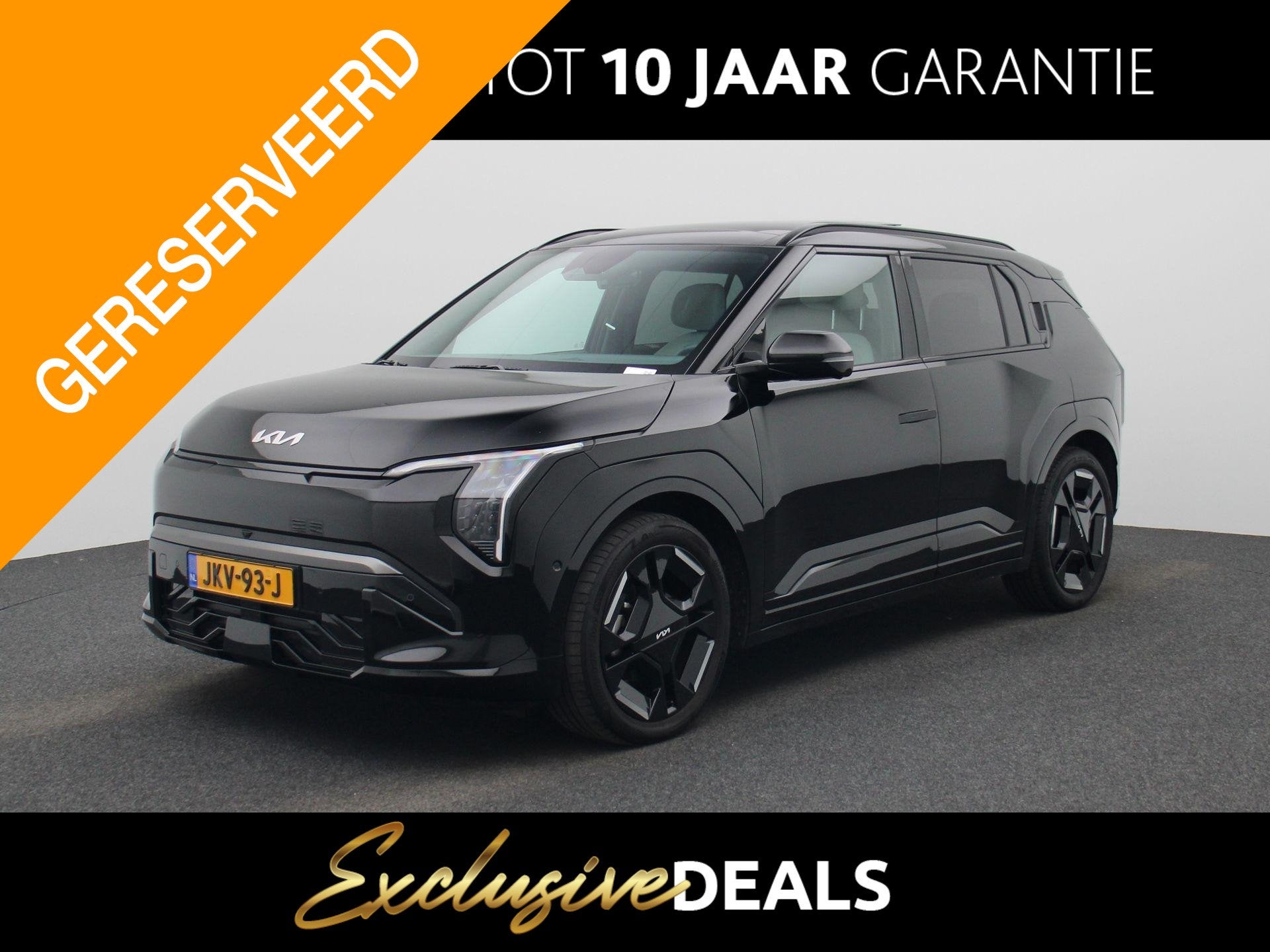 Kia EV3 GT-PlusLine 81.4 kWh | LED | Harman Kardon | Stoelve, Auto's, Zwart, Origineel Nederlands, 204 pk, 1000 kg