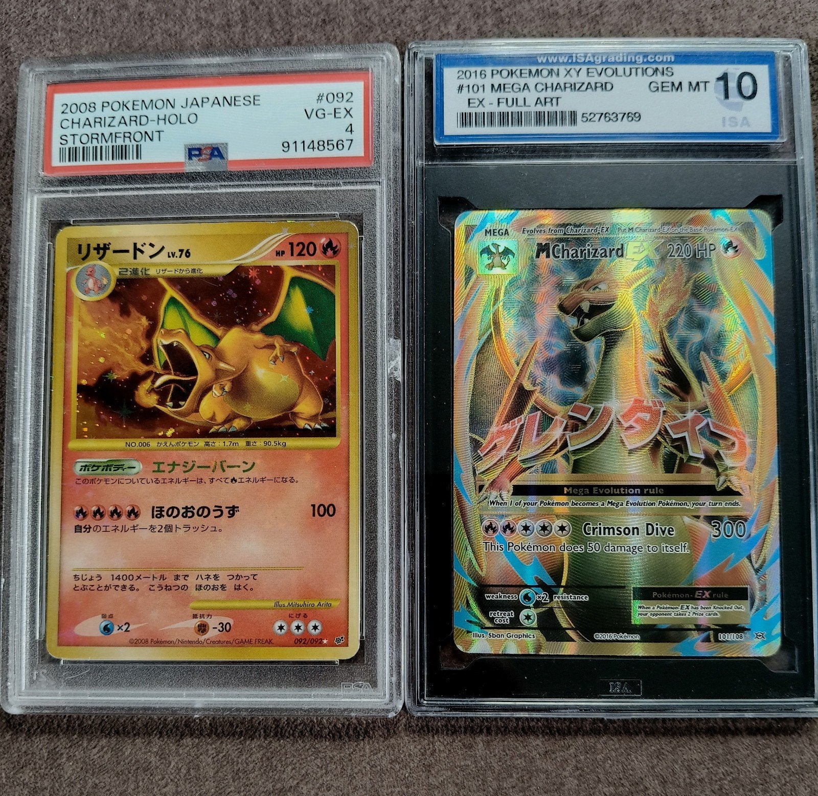 Pokémon Charizard Kaarten - PSA & ISA Graded