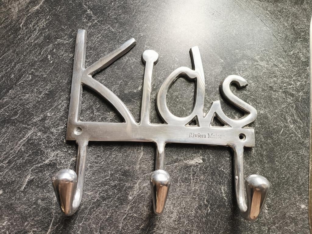 Rivièra Maison Kids kapstok - Aluminium wandkapstok, Ophalen of Verzenden, Zo goed als nieuw, Minder dan 100 cm, Metaal