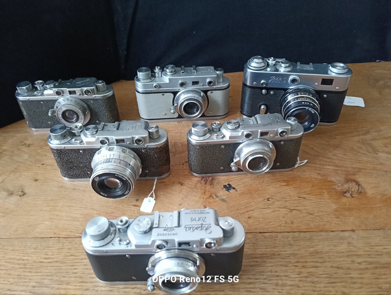 Zorki en FED Vintage Camera's - Collectie van 6, Ophalen of Verzenden, Gebruikt, Spiegelreflex, Overige Merken