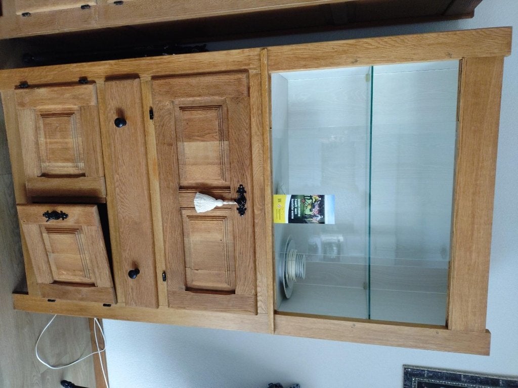 Massieve eiken houten kasten, Antiek en Kunst, Ophalen