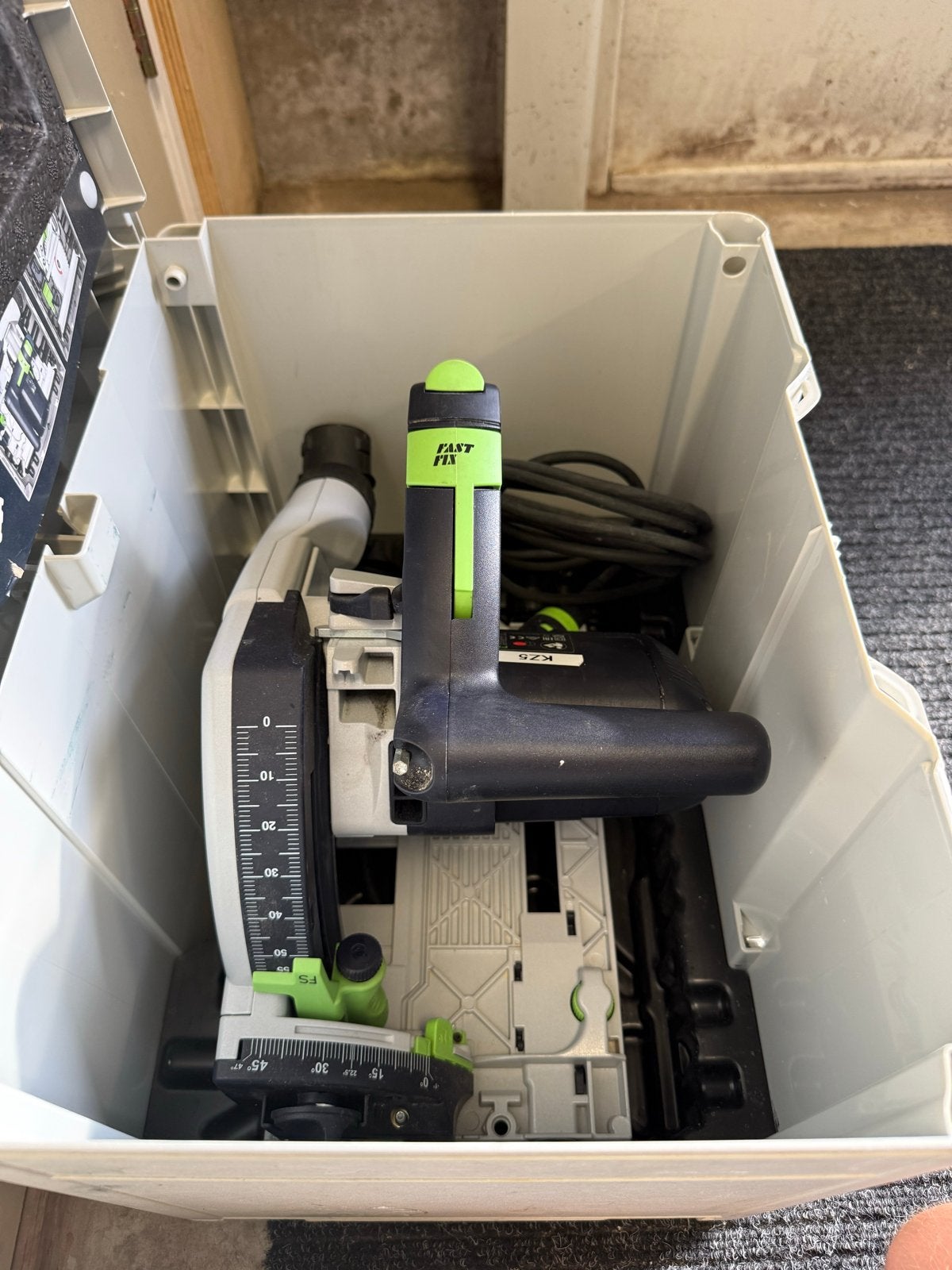 Festool TS 55 F Master Edition 2021 met 2 geleiderails, Invalzaag, Ophalen of Verzenden, Zo goed als nieuw, 30 tot 70 mm