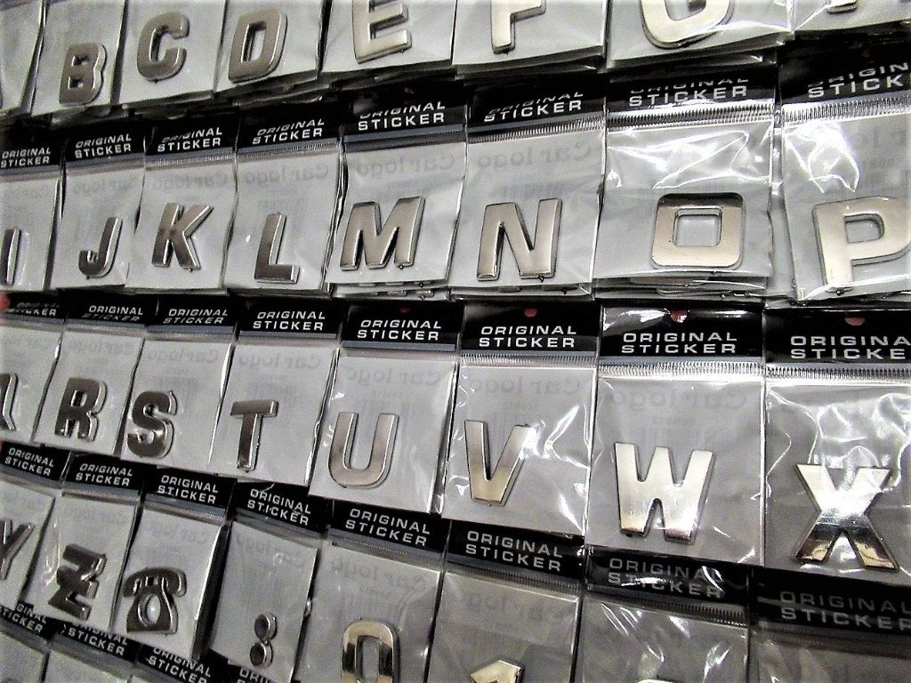 Chrome 3-D Letters en Cijfers voor alle doeleinden..Nieuw, Ophalen of Verzenden