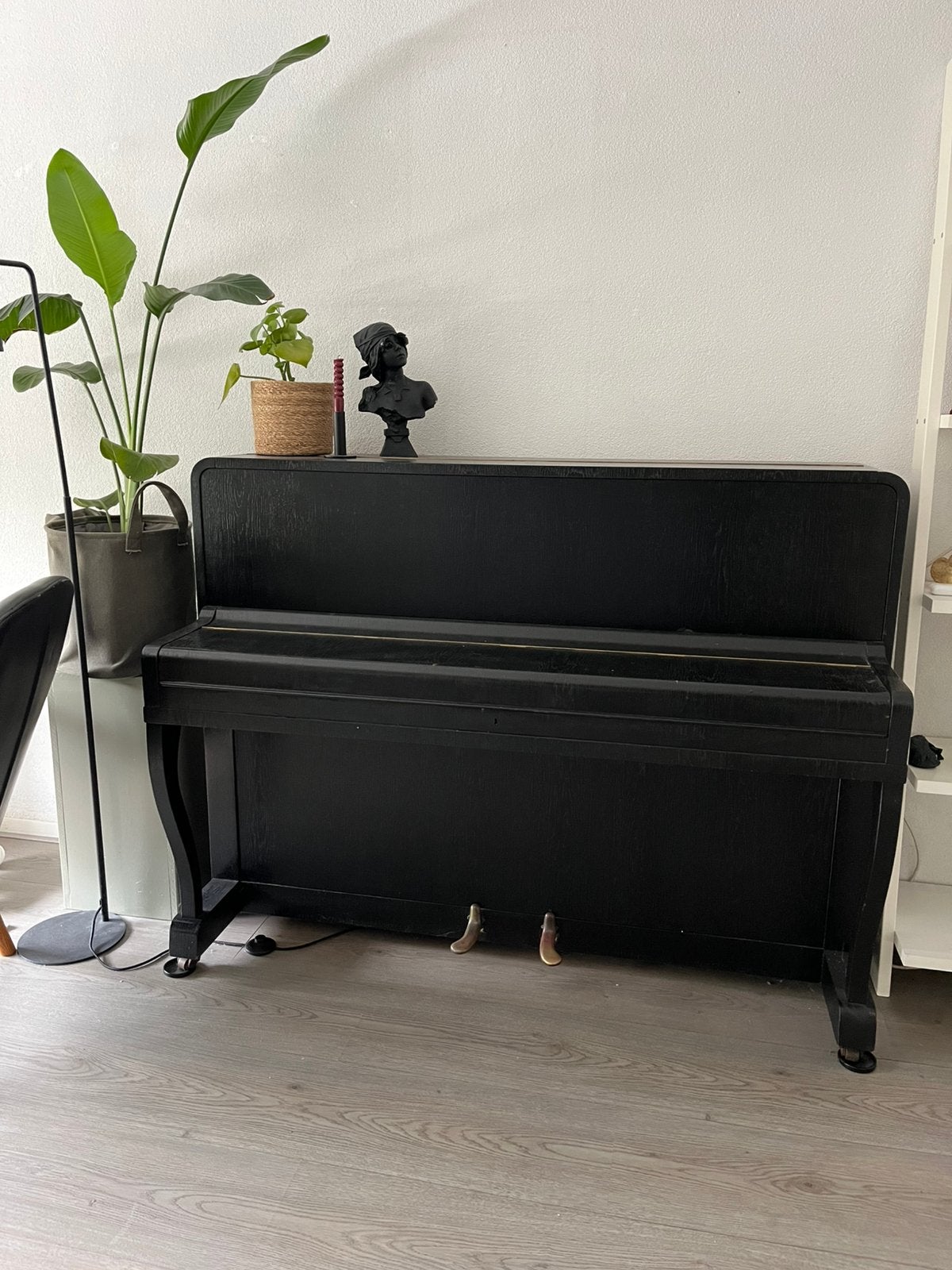 Zwarte nette piano Gustav Rösler, Muziek en Instrumenten, Piano's, Ophalen, Gebruikt, Zwart, Piano