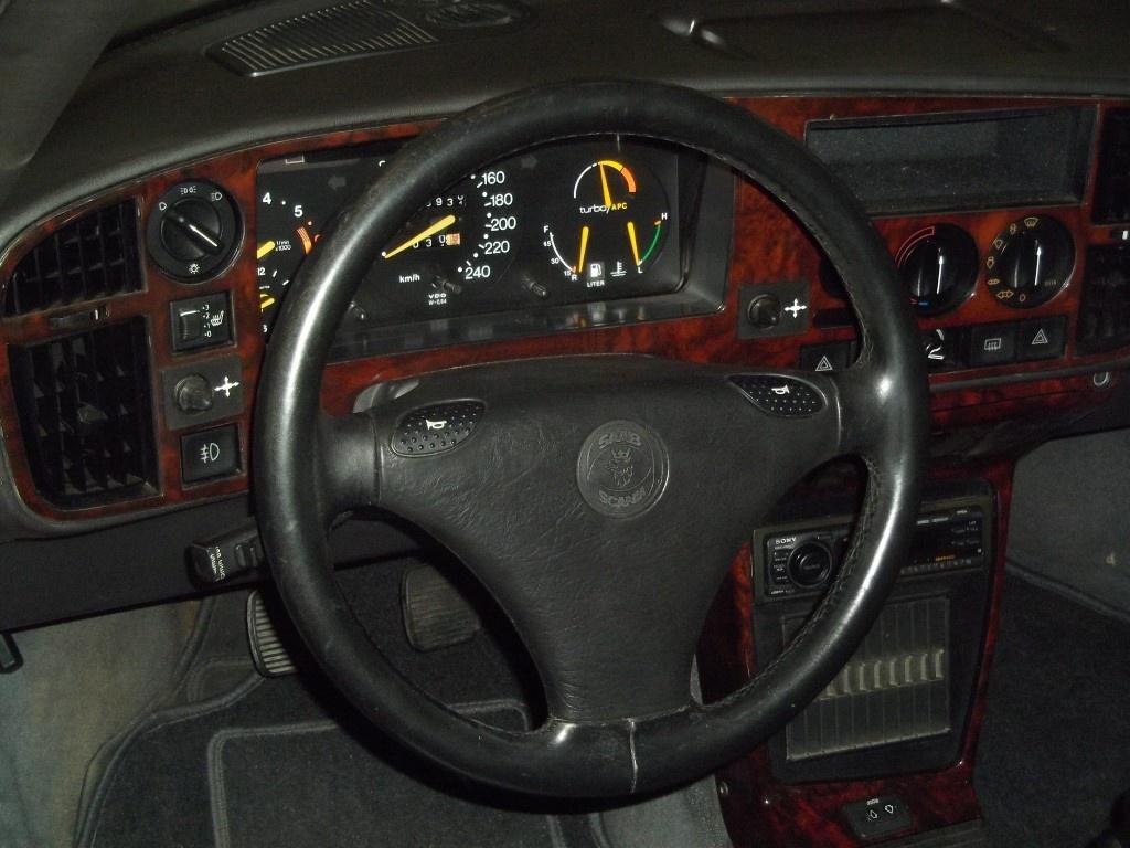 Leder pookhoes Saab 900 classic, gebruikt., Auto-onderdelen, Ophalen of Verzenden, Gebruikt, Saab