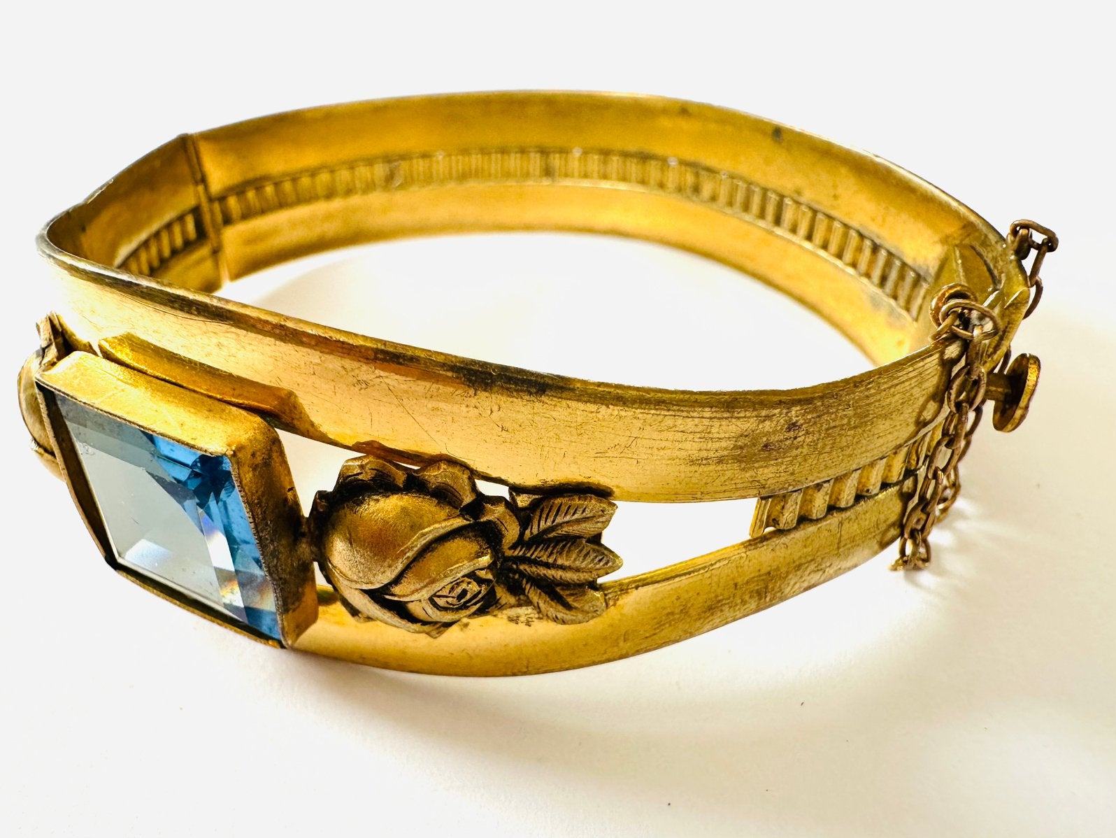 Vintage bronzen armband, Sieraden, Tassen en Uiterlijk, Verzenden, Brons, Armband, Verguld