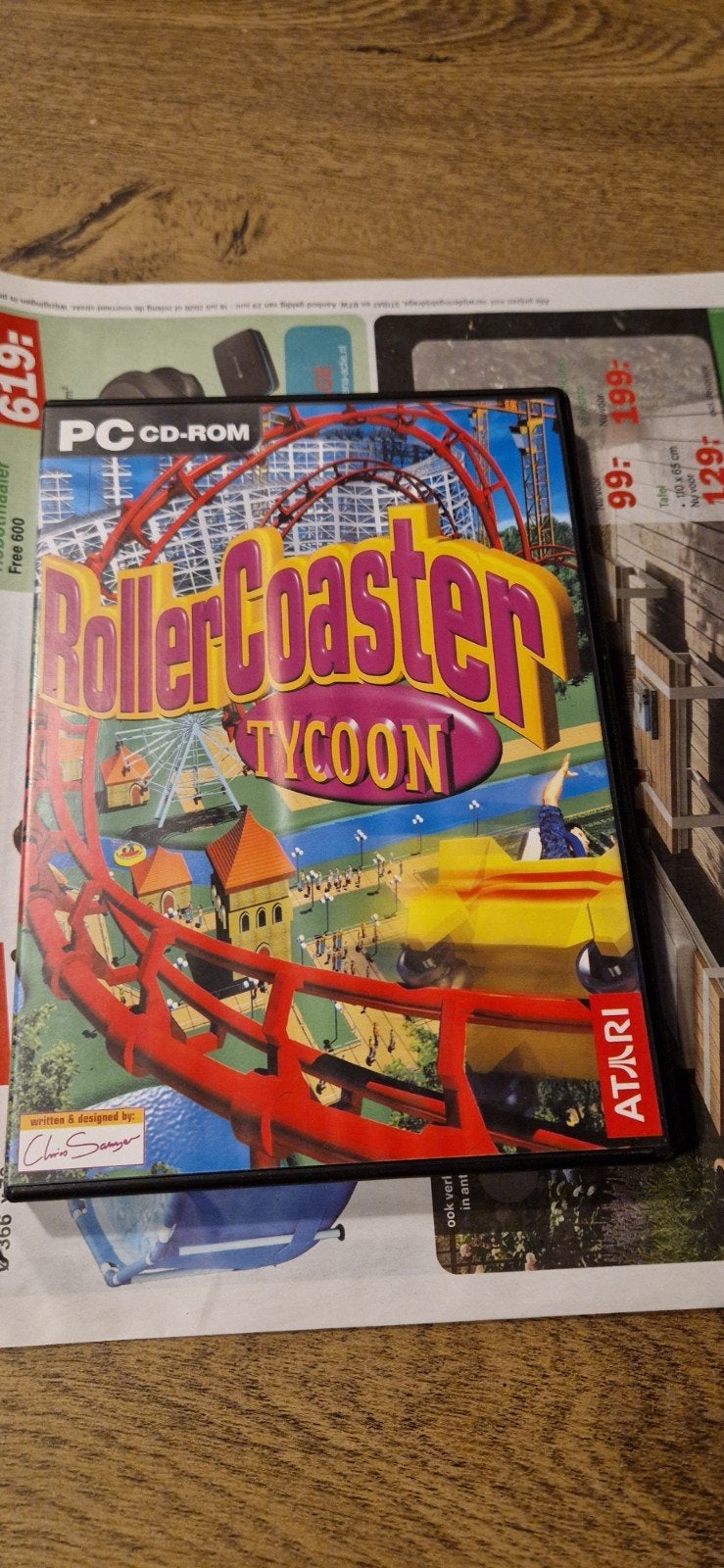 RollerCoaster Tycoon PC CD-ROM - Klassieke Pretparki, Spelcomputers en Games, Games | Pc, Gebruikt, 1 speler, Ophalen of Verzenden