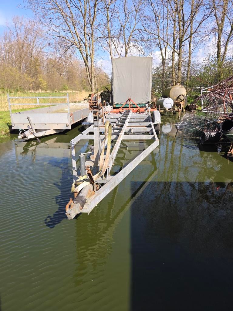 Stallingstrailer 7m, 2x 1700kg assen, zonder kenteken, Ophalen of Verzenden