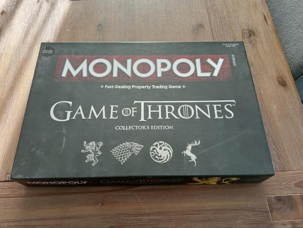 Monopoly Game of Thrones Collector's Edition, Vijf spelers of meer, Ophalen of Verzenden, Zo goed als nieuw, Hasbro