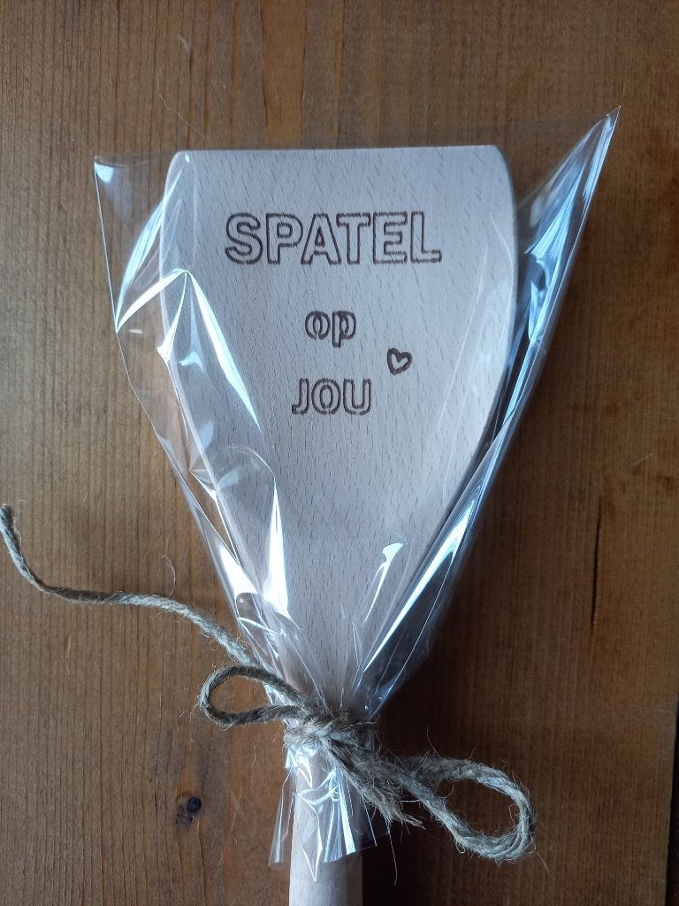 Houten Spatel Cadeau, Ophalen of Verzenden, Zo goed als nieuw, Overige typen, Verjaardag