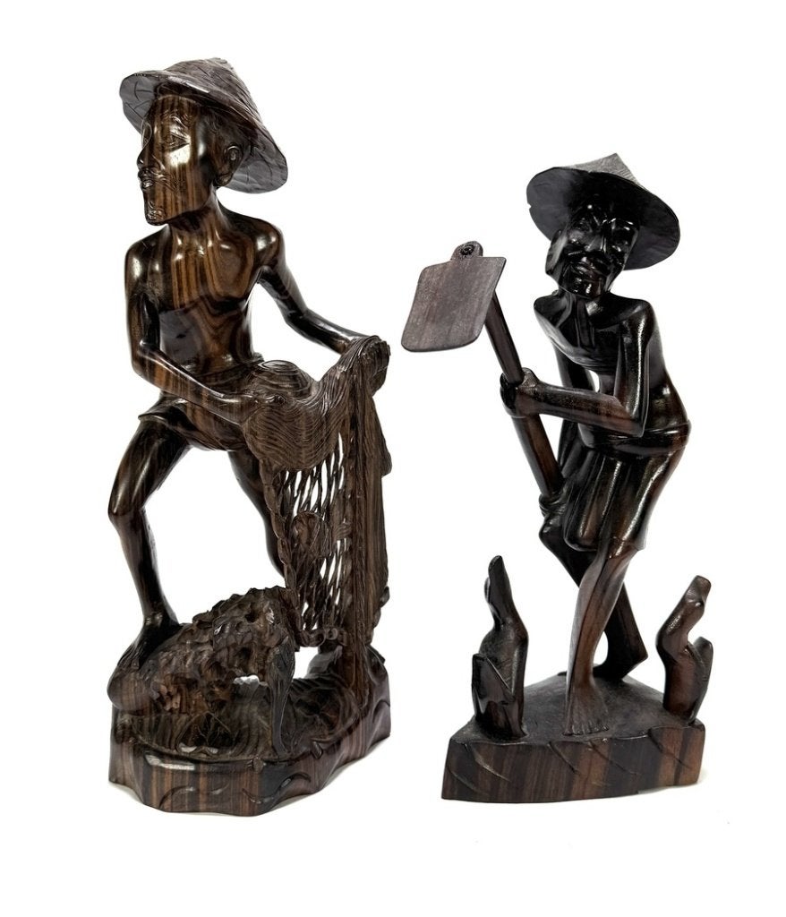 280. Houten beelden – figuren, Indonesië, 20e eeuw, Antiek en Kunst, Ophalen, Houtsnijwerk, 20 - 50 cm, Hout