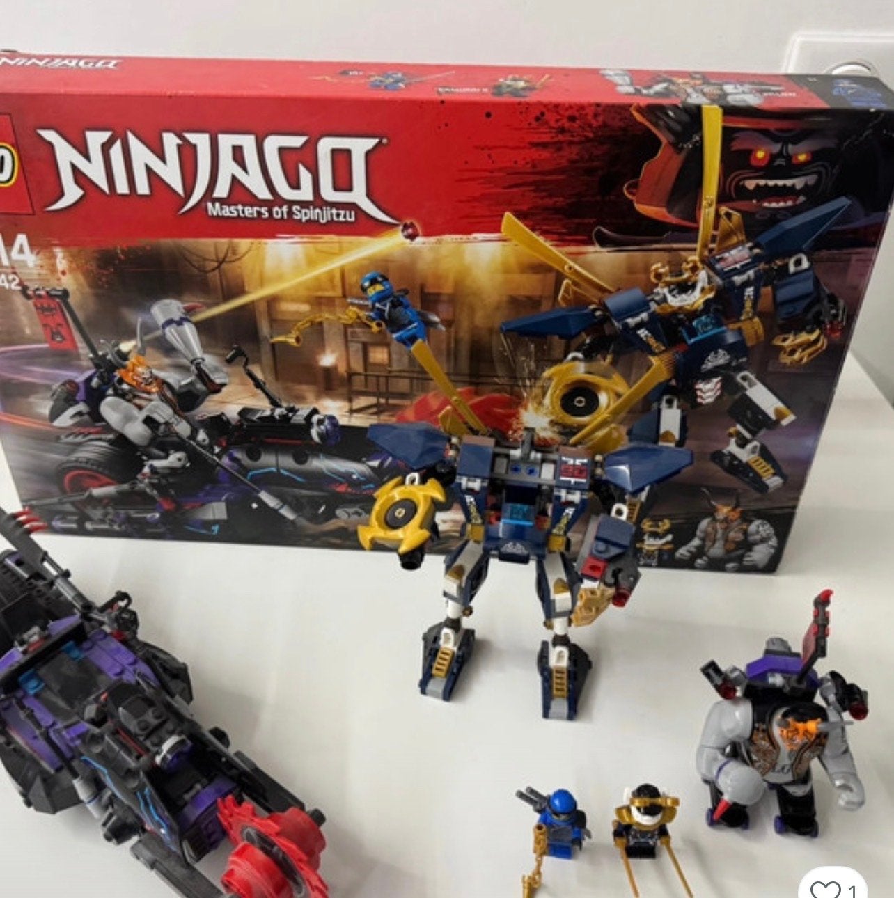 Lego Ninjago 70642 Killow vs. Samurai X, Lego, Ophalen of Verzenden, Zo goed als nieuw, Compleet
