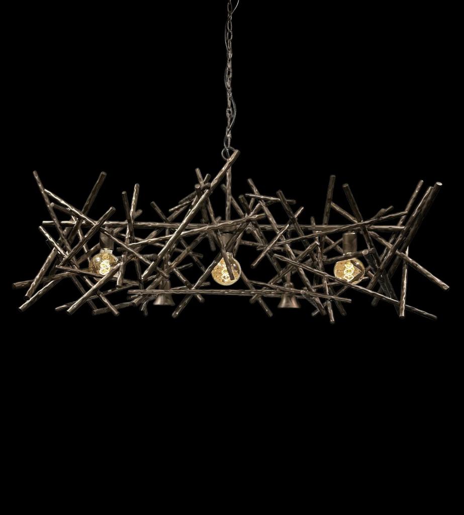 NIEUW NIEUW Brut hanglamp L&b Kroonluchter- winkel, Verzenden, Nieuw, Metaal, 75 cm of meer