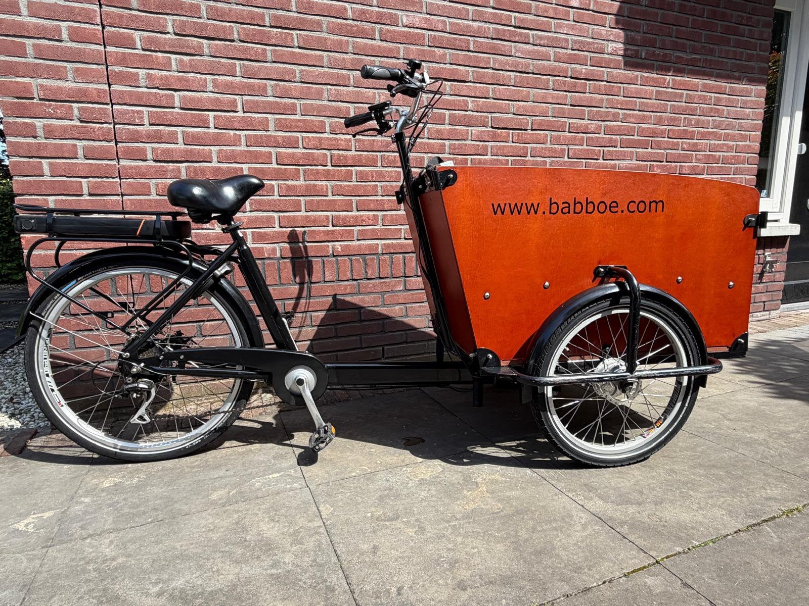 Babboe Big electrische bakfiets, Fietsen en Brommers, 4 kinderen of meer, Gebruikt, Elektrisch, Schijfrem