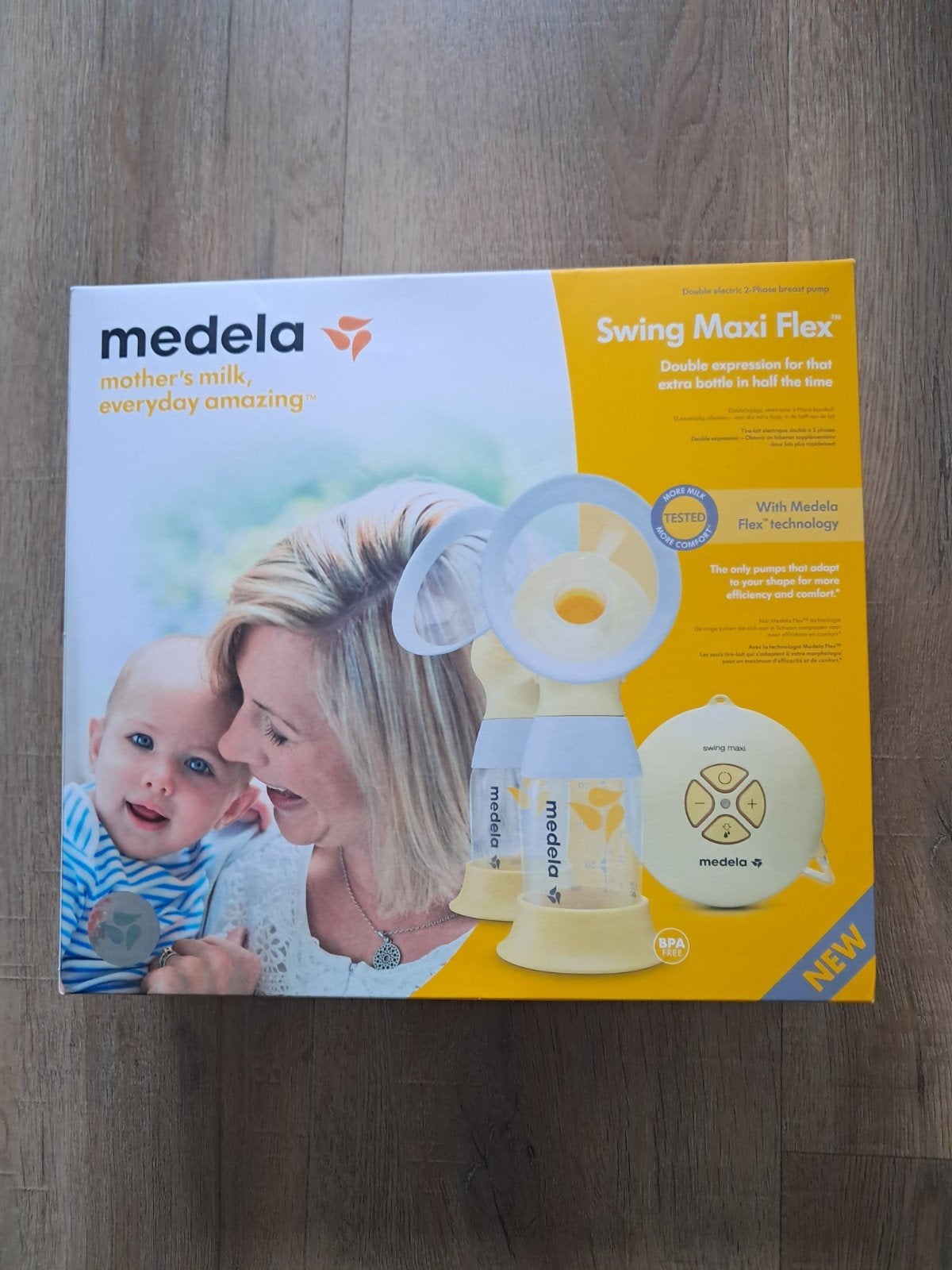 Medela Swing Maxi Flex dubbele borstkolf met accessoires, Ophalen of Verzenden, Zo goed als nieuw, Borstkolf, Medela