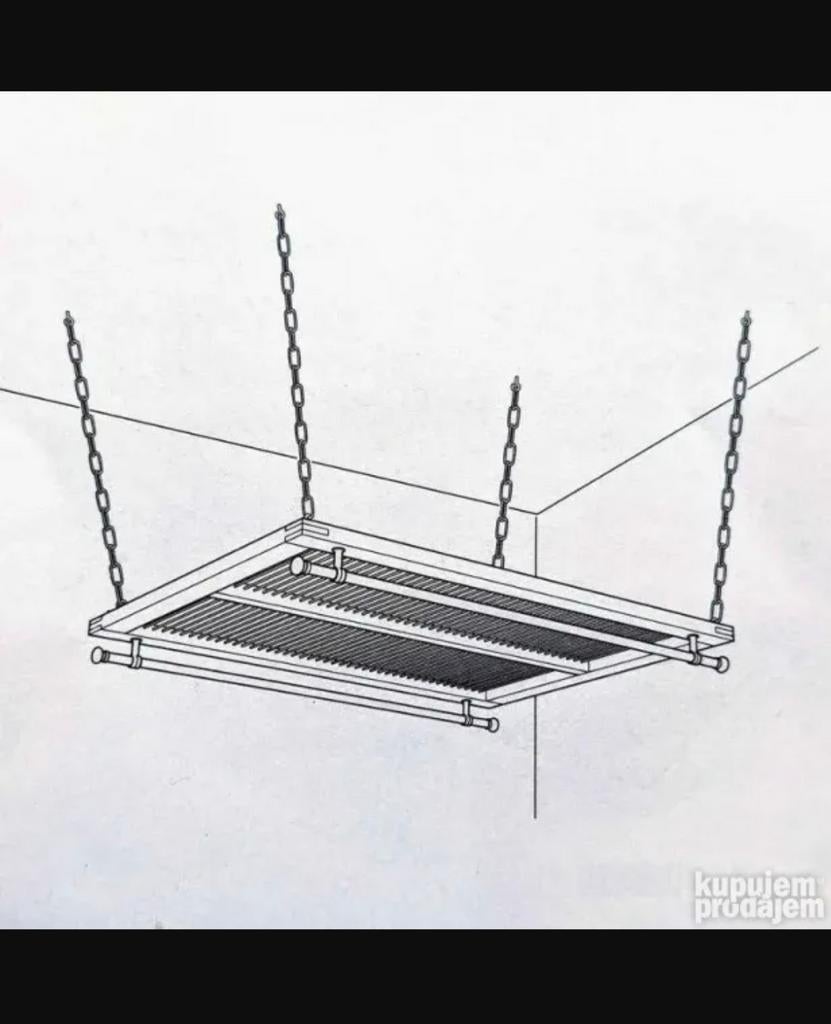 IKEA LILLSVED Plafondrek voor potten en pannen, Huis en Inrichting, Ophalen, Nieuw