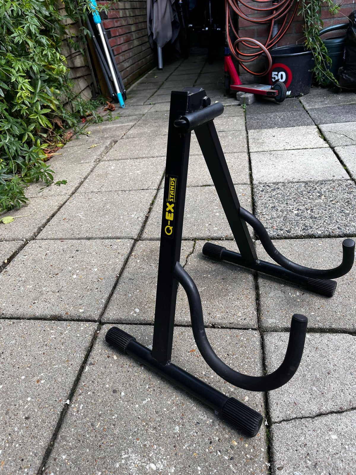 3 Gitaarstandaards - Q-EX Stands, Muziek en Instrumenten, Ophalen, Gebruikt, Instrumentstandaard, Gitaar