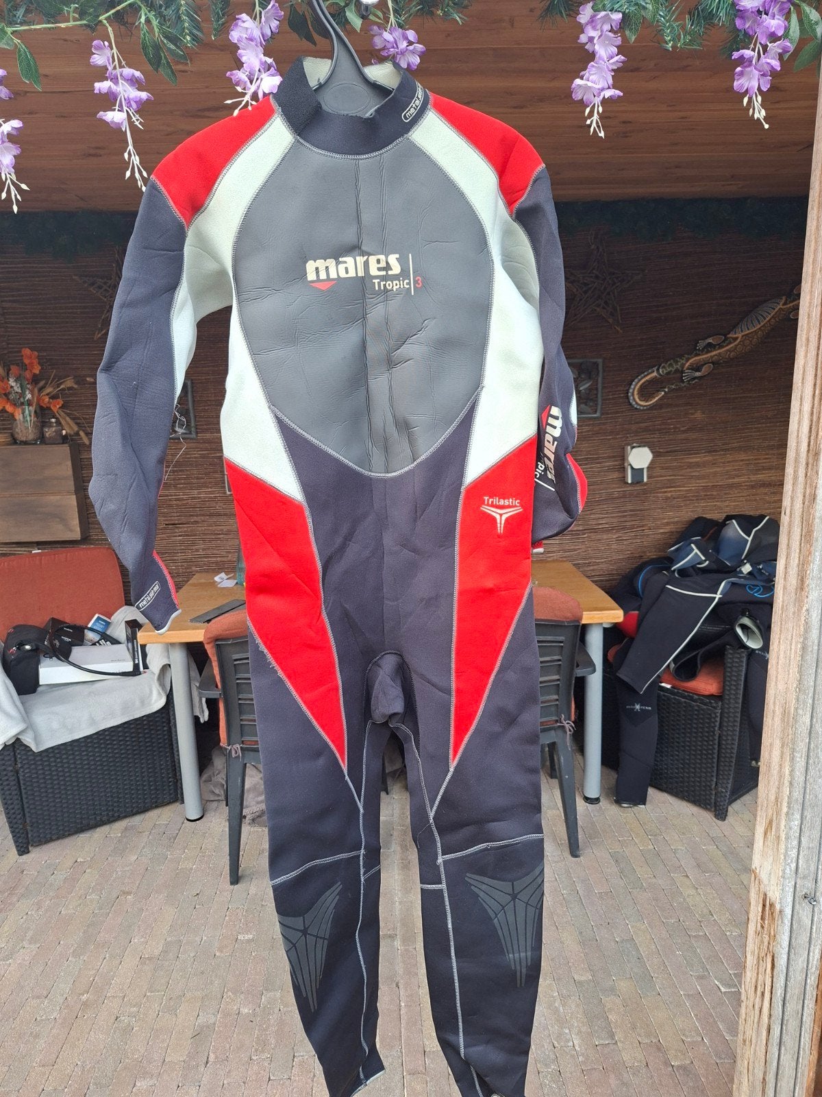 Heren duikpak Mares Tropic 3mm, maat 8, gebruikt, Ophalen, Gebruikt, Duikpak