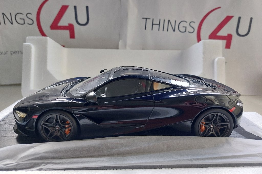 Topspeed 1:18 McLaren 720S amethyst black nieuw in doos, Hobby en Vrije tijd, Ophalen of Verzenden, Nieuw, Auto, Overige merken