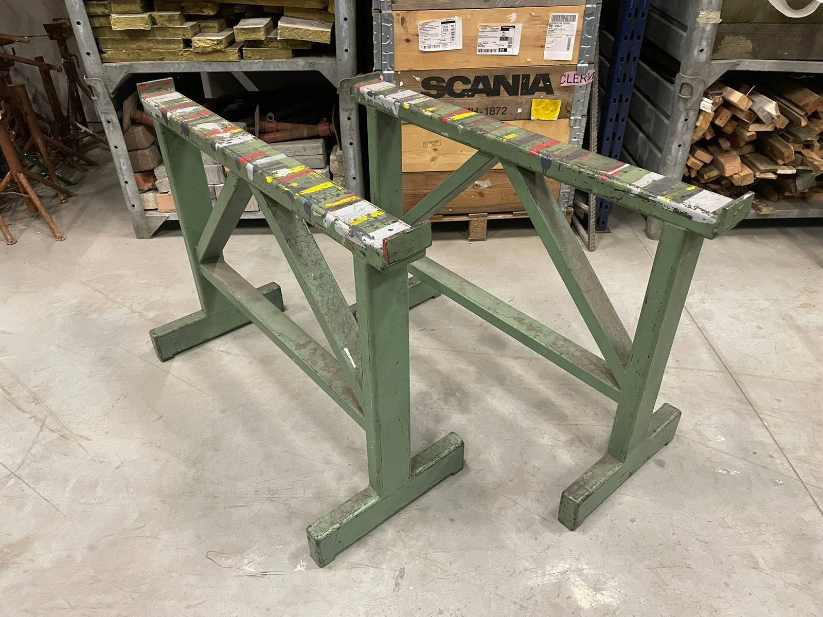 Schragen, Ophalen, Zo goed als nieuw, Rechthoekig, 200 cm of meer