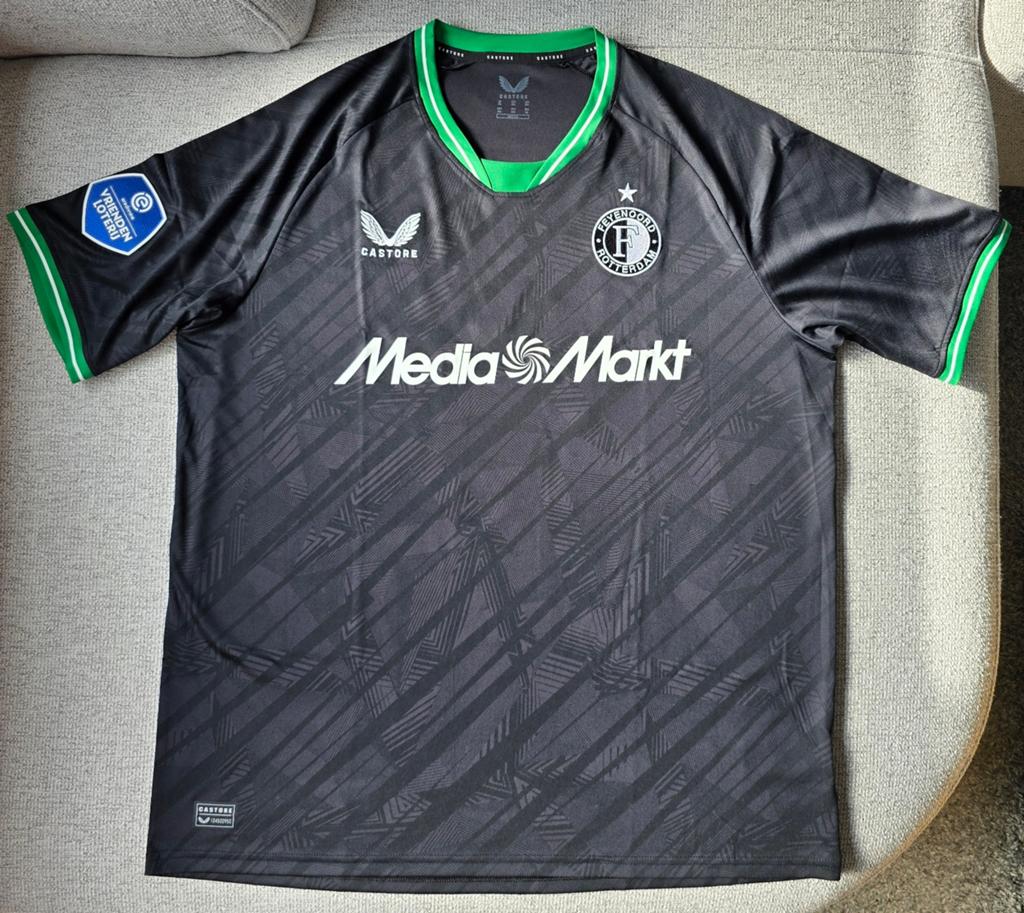 Feyenoord uitshirt '24/'25 - Maat XXL, Castore, Zwart, Overige maten, Ophalen of Verzenden