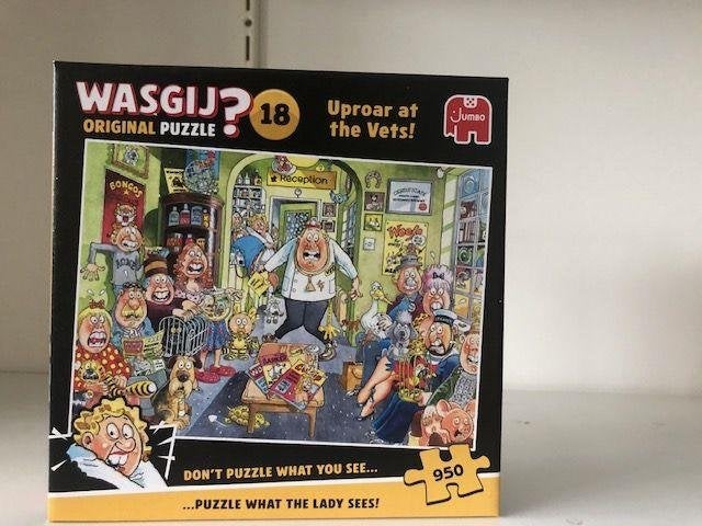5 Wasgij puzzels, Ophalen, 500 t/m 1500 stukjes, Zo goed als nieuw