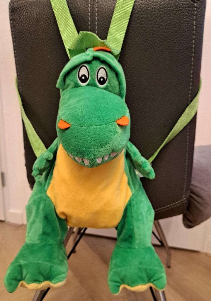 LC Waikiki Rugzak dinosaurus, Groen, Overige merken, Ophalen of Verzenden, Zo goed als nieuw
