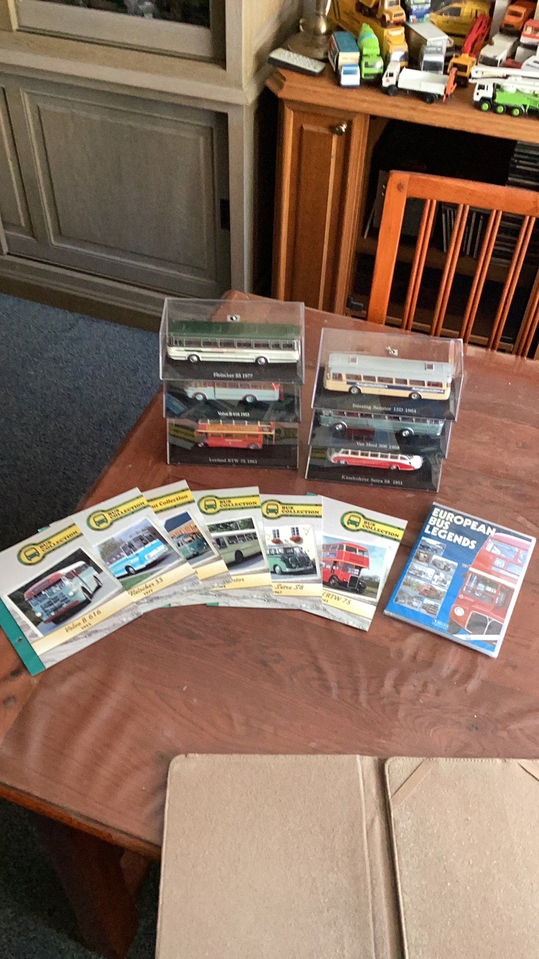Atlas bus collection 6x bus met technische gegevens kaart, Ophalen of Verzenden, Nieuw, Bus of Vrachtwagen, Overige merken