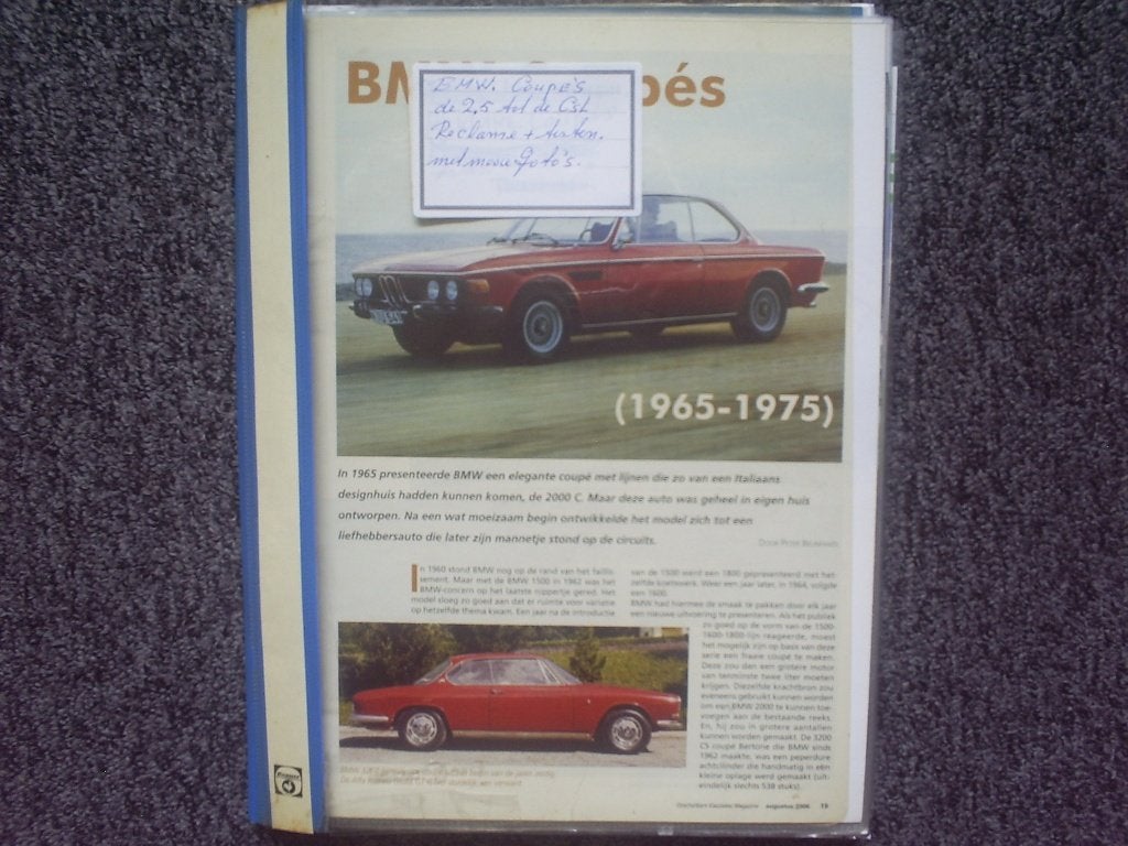 Grote map vol met A4 grote testen Reclame van de BMW, Diverse auteurs, Ophalen of Verzenden, Zo goed als nieuw, BMW