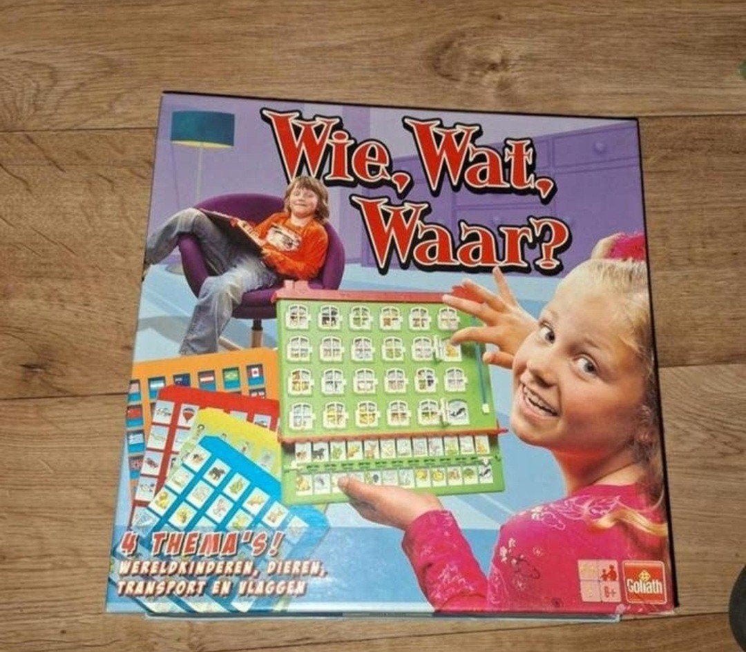 Wie, Wat, Waar? - Goliath bordspel, Hobby en Vrije tijd, Gezelschapsspellen | Bordspellen, Een of twee spelers, Ophalen of Verzenden