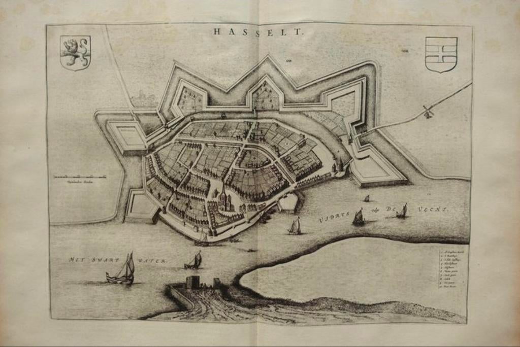 ** HASSELT - Joan Blaeu 1649 **, Ophalen of Verzenden